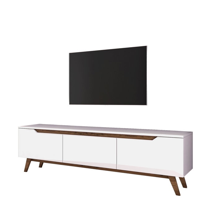 Hanah Home Soporte para TV D1 - 794 Blanco y Nogal